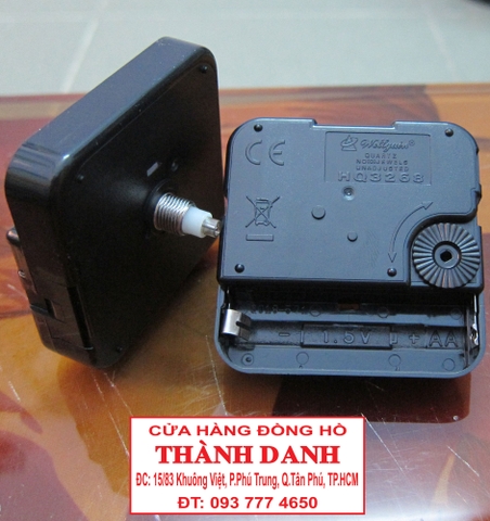 Máy đồng hồ treo tường Taiwan HQ3268 trục 5mm Quartz  kèm kim số 06 dài 9cm.