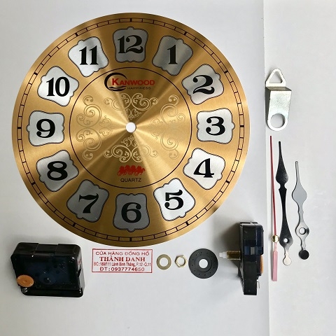 Bộ 4 món mặt số 23cm bông số học trò