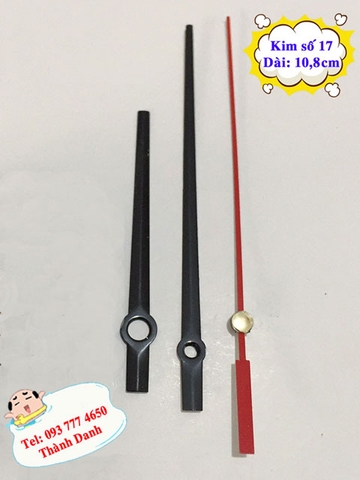 Bộ Kim số 17 dài 10,8cm (9,5cm)