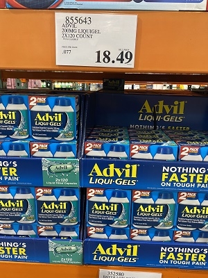 Viên uống giảm đau Advil Liqui Gels 200mg (mua hộ)