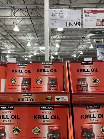 Dầu nhuyễn thể Kirkland Krill Oil 500mg (mua hộ)