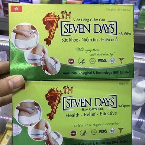 VIÊN GIẢM CÂN SEVEN DAYS | HỘP 36 VIÊN