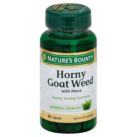 Viên uống tăng cường sinh lý nam Horny Goat Weed Nature's Bounty 60 Viên