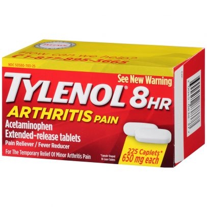 Viên uống giảm đau Tylenol 8Hr Arthritis Pain 650mg 225 viên ( Mỹ )