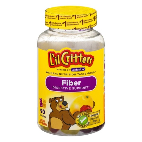 kẹo dẻo bổ sung chất xơ cho bé L’il Critters Fiber 90 Bear Gummies
