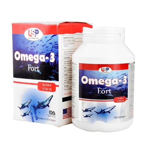 OMEGA 3 Viên Uống Dầu Cá 100 Viên USP