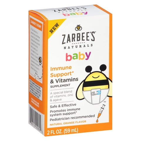 Siro tăng sức đề kháng Zarbee dành cho bé sơ sinh