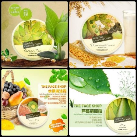 Kem Mátxa Tẩy Trang The Face Shop Herb Day Cleansing Cream 150ml