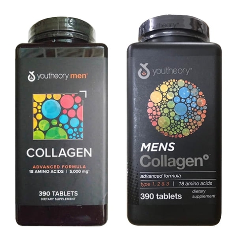 VIÊN UỐNG COLLAGEN YOUTHEORY MEN'S TYPE 1 2 & 3 DÀNH CHO NAM Mỹ