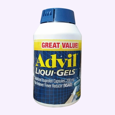 Viên uống giảm đau Advil Liqui Gels 200mg hộp 200 viên của Mỹ