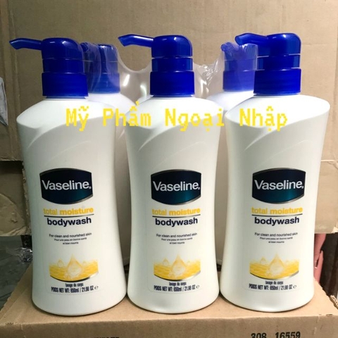 SỮA TẮM VASELINE 2IN1 DƯỠNG ẨM SÂU CỦA MỸ 650ML