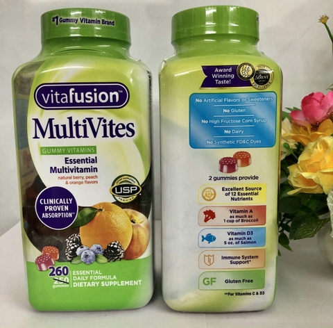 Kẹo dẻo vitamin tổng hợp Vitafusion MultiVites 260 viên Mỹ