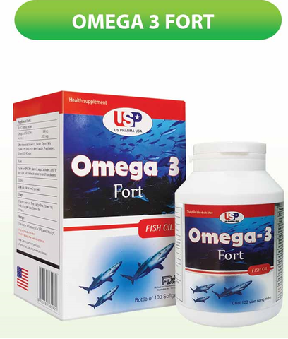 OMEGA 3 Viên Uống Dầu Cá 100 Viên USP