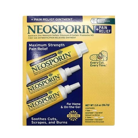 KEM MỠ ĐIỀU TRỊ VẾT THƯƠNG NEOSPORIN + PAIN RELIEF