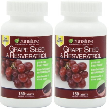 Viên chống oxy hóa chiết xuất từ nho trunature Grape Seed & Resveratrol 150 viên