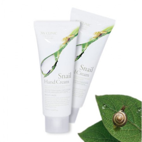 Kem Dưỡng Da Tay Ốc Sên 3W Clinic Snail Hand Cream 100ml