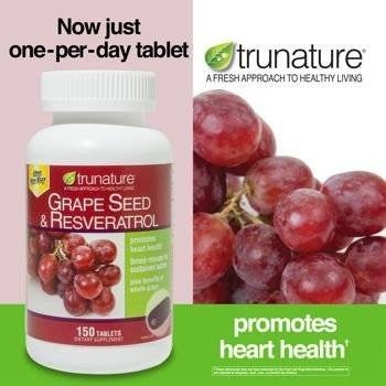 Viên chống oxy hóa chiết xuất từ nho trunature Grape Seed & Resveratrol 150 viên