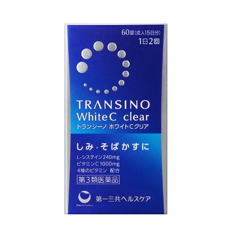 VIÊN UỐNG TRẮNG DA TRANSINO WHITE C CLEAR 60V