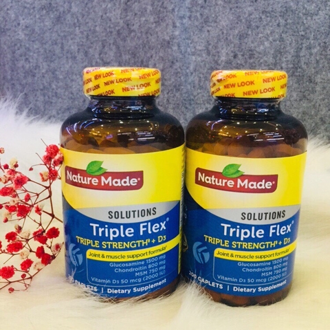 Triple Flex Nature Made 200 Viên- Viên Uống Hỗ Trợ Điều Trị Các Bệnh Về Xương Khớp