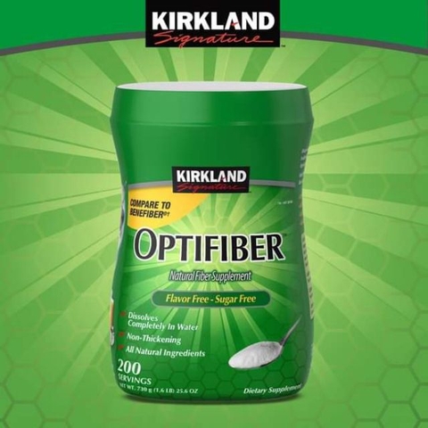 Bột hòa tan bổ sung chất xơ Kirkland Signature Optifiber 190 khẩu phần