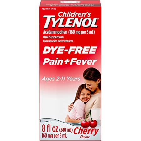 SIRO GIẢM ĐAU HẠ SỐT TYLENOL PAIN+FEVER MỸ 120ML CHO BÉ TỪ 2-11 TUỔI