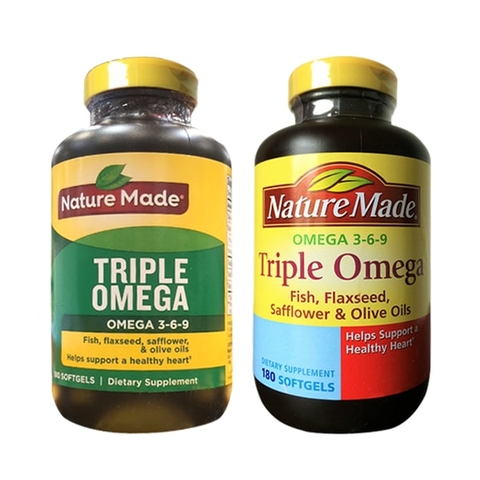 DẦU CÁ TRIPLE OMEGA 3-6-9 CỦA HÃNG NATURE MADE 150 VIÊN