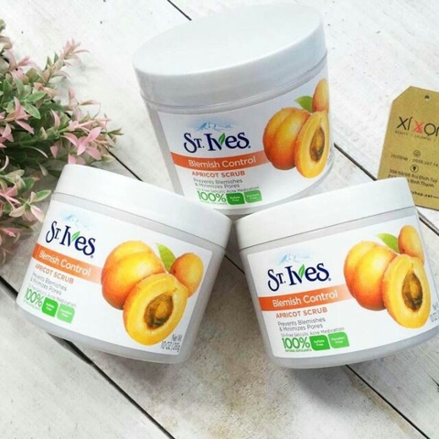 Tẩy da chết ST.Ives Acne Control Apricot Scrub - Hũ 283g - ( Quả Mơ )