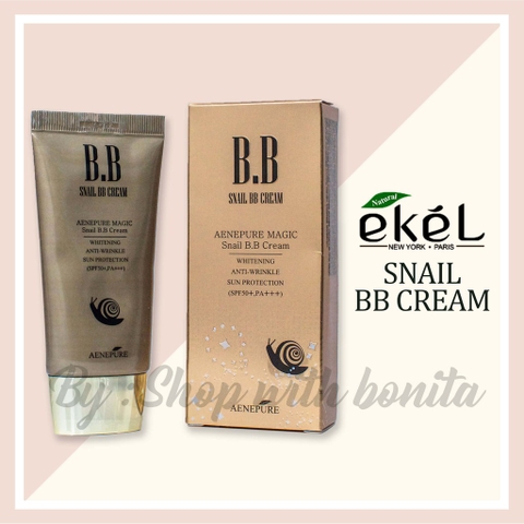 Kem Nền Vàng Ốc Sên BB Cream Snail Gold EkéL Spf50+