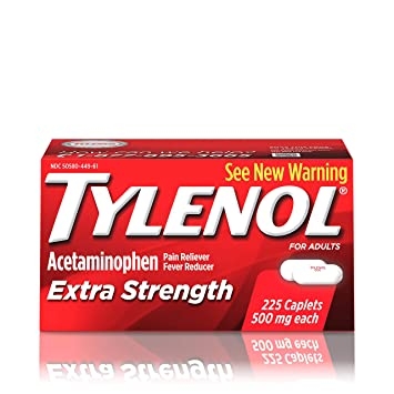 Viên uống giảm đau, hạ sốt Tylenol Extra Strength 500mg 225 viên (Mỹ)