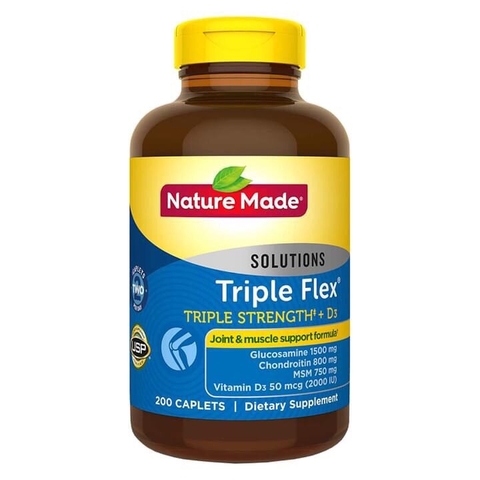 Triple Flex Nature Made 200 Viên- Viên Uống Hỗ Trợ Điều Trị Các Bệnh Về Xương Khớp