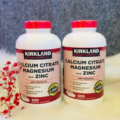 Kirkland Calcium Citrate Magnesium and Zinc 500 viên