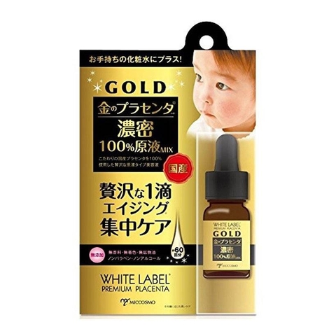 SERUM VÀNG LÀM TRẮNG DA VÀ TRỊ NÁM WHITE LABEL PLACENTA GOLD ESSENCE 100ML