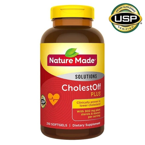 Viên uống giảm Cholesterol -CholestOff Plus 210 viên của Nature Made