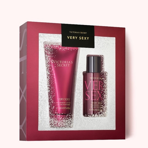 Bộ 2 chai xịt thơm và kem dưỡng thể Victoria’s Secret Mist & Lotion Gift Set (Mẫu Mới)