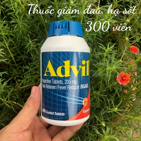 Thuốc giảm đau hạ sốt Advil 300 viên của Mỹ