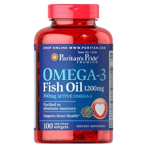 PURITAN S PRIDE OMEGA 3 FISH OIL 1200 MG 100 SOFTGELS