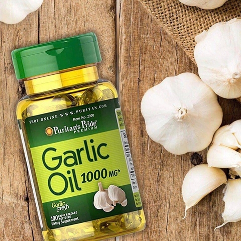 Viên uống tinh dầu tỏi Puritan's Pride Garlic Oil 1000mg 100 viên