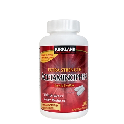 Kirkland Acetaminophen 500mg (non aspirin) 500 viên của Mỹ