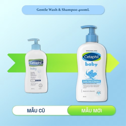 Sữa Tắm Gội Cho Bé Cetaphil Baby Wash Shampoo ml Đức