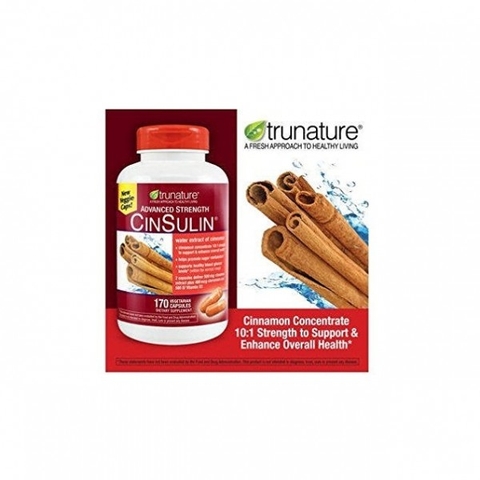 Hỗ trợ cân bằng đường huyết từ vỏ quế trunature Advanced Strength CinSulin
