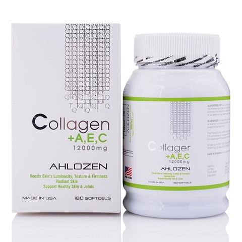 COLLAGEN AEC 12000MG - Viên Uống Đẹp Da Của Mỹ (12000mg X 180 Viên)