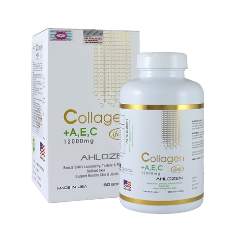 Collagen AEC Gold 12000mg Ahlozen Cao Cấp Từ Mỹ