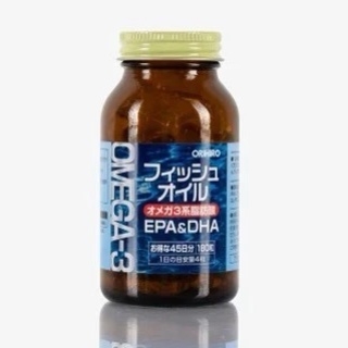 Viên Uống Dầu Cá Omega-3 Orihiro Hỗ Trợ Tim Mạch 180 Viên