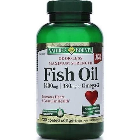 Dầu cá Natures Bounty Fish Oil 1400mg của Mỹ