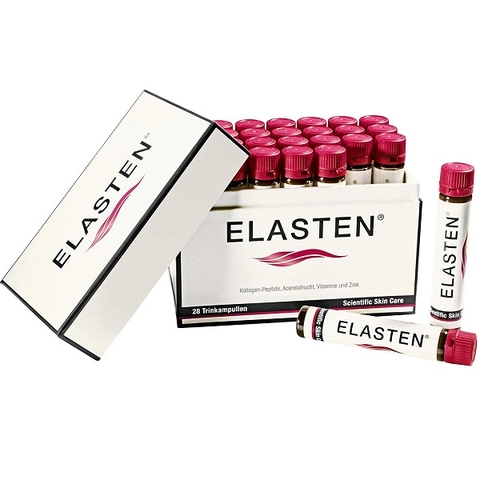 Elasten Collagen Dạng Nước Giúp Trẻ Hóa Da, Căng Bóng, Sáng Mịn, Mờ Nếp Nhăn - Hộp 28 Ống x 25ml