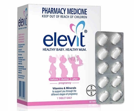 Vitamin Elevit dành cho bà bầu của Úc 100 viên (mẫu mới nhất)