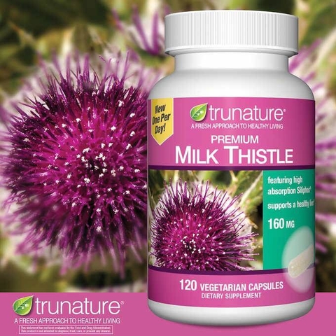 Viên uống 💊Giải Độc Gan trunature® Premium Milk Thistle 160 mg