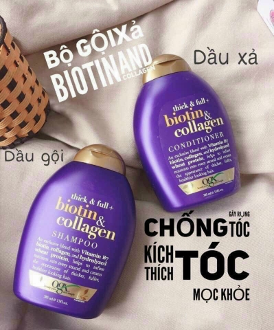 DẦU XẢ OGX BIOTIN & COLLAGEN 385ML