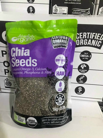 HẠT CHIA TÍM ORGANIC  (ÚC) GÓI 1KG