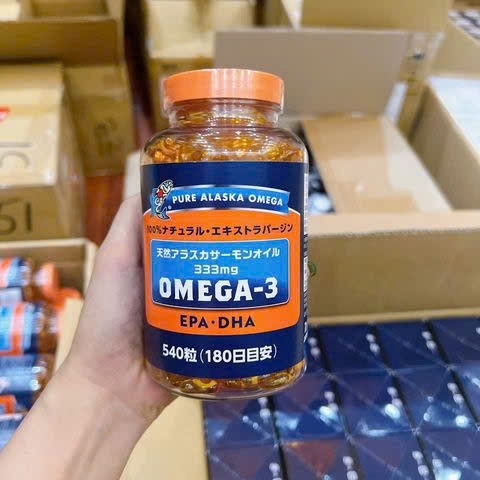 Dầu cá hồi Pure Alaska Omega 333mg 540 viên của Nhật Bản